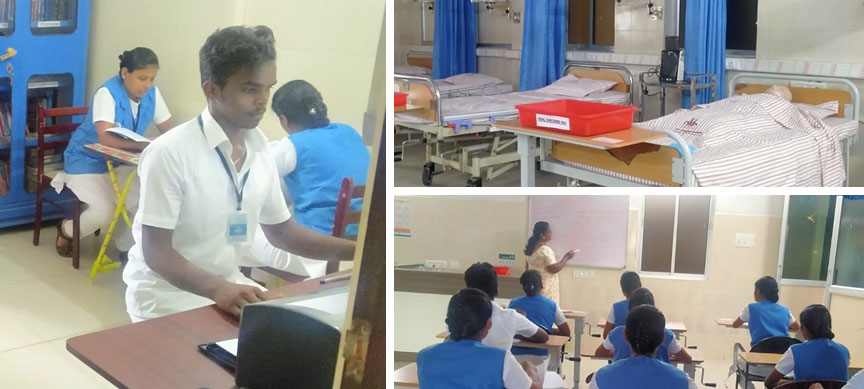 NTC School of Paramedical Education students practical training in Madurai